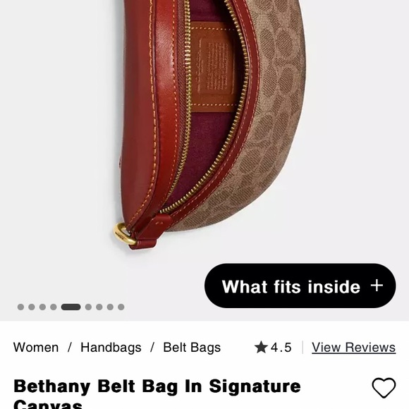 Coach Bethany Belt Bag in Signature Canvas - Picture 2 of 8